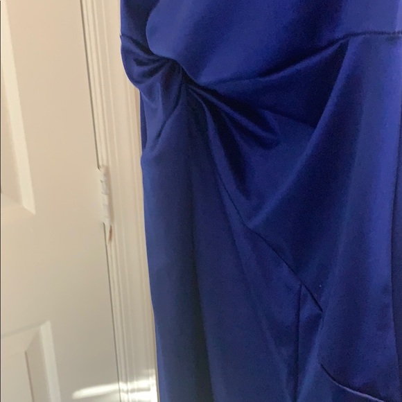 Royal Blue satin maxi dress - Picture 6 of 6